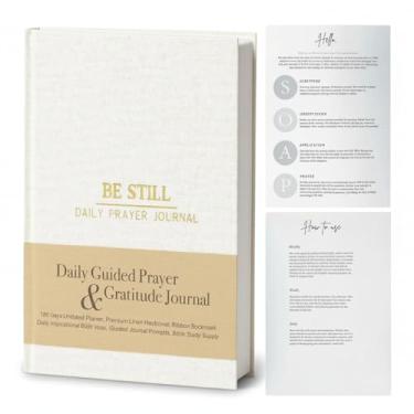 Imagem de ilohaus Diário bíblico e diário de oração para mulheres – Diário de estudo bíblico de 180 dias, diário cristão para mulheres, caderno de notas de escrituras e sermões, diário bíblico feminino para