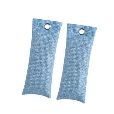 Imagem de oshhni Conjunto de 2 Sacos Purificadores de Ar para Sapatos, Luvas de Boxe e Carros - Desodorizadores de Sapatos, Luvas Esportivas e Outros Impermeáveis, Azul 50g
