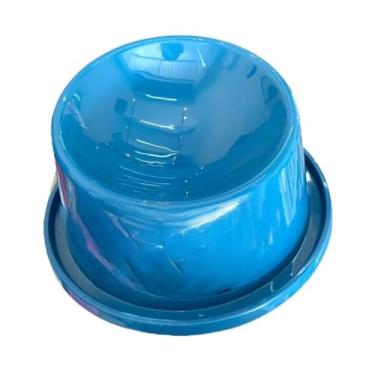 Imagem de MY PET BRASIL Comedouro Alto Para Gatos Comedouro Elevado Contribui Na Boa Postura Comedouro De Filhote Ergonômico E Anti-Formiga Cor: Azul