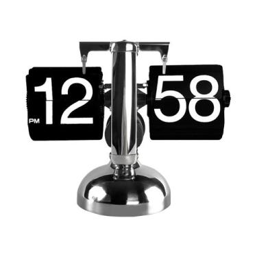 Imagem de Relógio De Mesa Digital Minimalista Em Aço Inoxidável Preciso Automáti