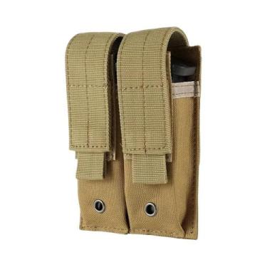 Imagem de Bolsa Tática Para Magazines De Pistola Dupla De 9mm, Suporte Para Lant