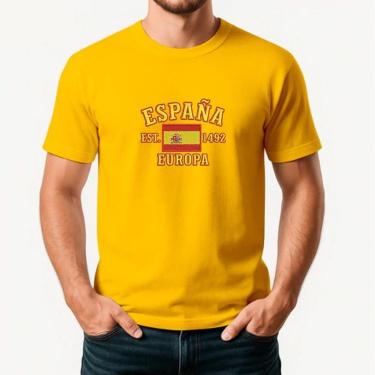 Imagem de Camiseta Masculina ESPANHA Exclusiva Algodão Premium-Masculino