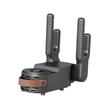 Imagem de Baoblaze Secador de calçados com função de temporizador elimina rapidamente odores. Aquecedor de calçados com soprador térmico para secar luvas, botas de esqui, Cinza