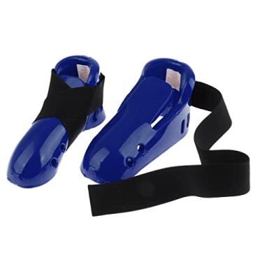 Imagem de Lljsszr Sapatos Profissionais para Treino de Chutes em Adultos/Sapatos para Treino de Karatê, Kickboxing E Saco de Pancadas, Azul+Vermelho, Azul XL