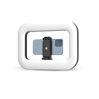 Imagem de Equipamento de vídeo para smartphone com luz, estabilizador de câmera de telefone portátil com anel de luz de LED, luz de selfie 2500-8500K para Tiktok, YouTube, Live Steam, gravação de vídeo