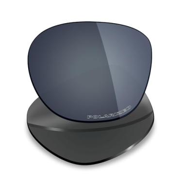 Imagem de Mryok Lentes de reposição polarizadas Plus para óculos de sol Oakley Deadbolt OO6046, HD Polarized, proteção UV, resistente a impactos e ajuste perfeito - Preto cromado