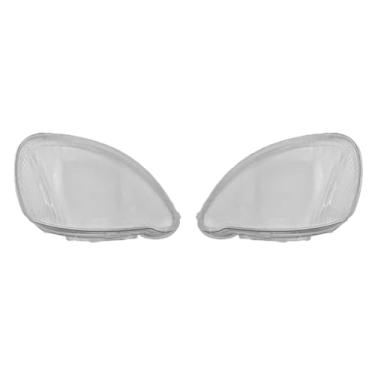 Imagem de Capa do farol dianteiro compatível com toyota yaris 2003 2004 2005 lente do farol escudo transparente substituir abajur(A Pair)