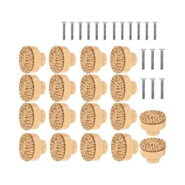 Imagem de Puxadores De Móveis Vintage Em Rattan, 6 a 12 Peças, Feitos À Mão, Par