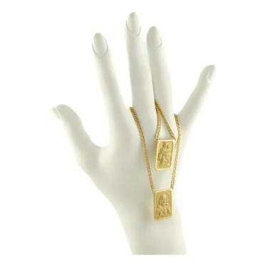 Imagem de Escapulário Feminino Ouro 18k 750 Tradicional Gg 60 Cm - JOIE JOIAS FI