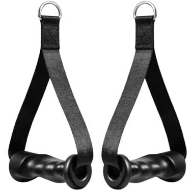 Imagem de Puxador Manopla Academia Pegada Anatômica 01 Par Crossover Polias Ideal para Peitoral Tríceps Bíceps Braços com Pega Ergonômica Injetada Material Premium Acessório Fitness Profissional