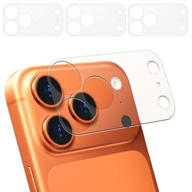 Imagem de IERWAN Adesivo protetor de lente para iPhone 17 Pro Max antiarranhões fosco câmera traseira protetora Flim-3 peças