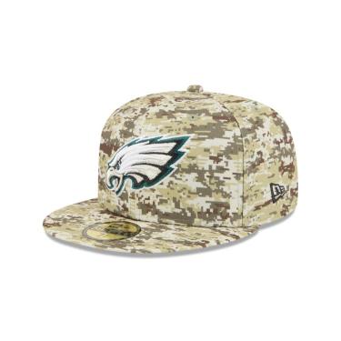 Imagem de Boné New Era  59FIFTY Philadelphia Eagles NFL Salute Service 2025 Militar-Masculino