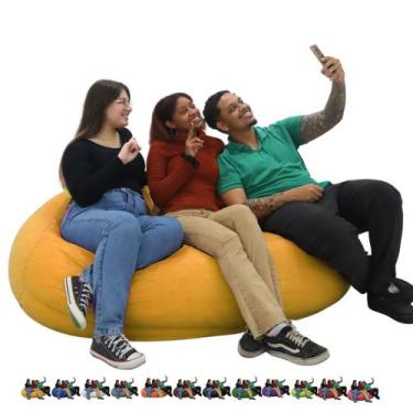 Imagem de Puff Pera Casal P/ 2 Pessoas Cheio Eventos Conforto Almofadão - Estilo