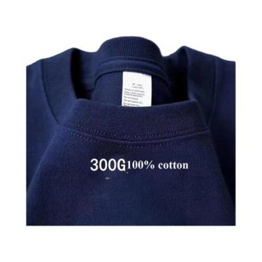 Imagem de Camiseta Masculina Oversized De Algodão Para O Verão 300gms De Alta Re