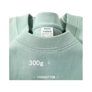 Imagem de Camiseta Masculina Oversized De Algodão Para O Verão 300gms De Alta Re