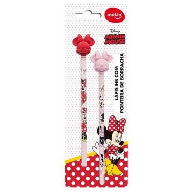 Imagem de Lápis Preto HB Nº 2 Sextavado Minnie Mouse Molin