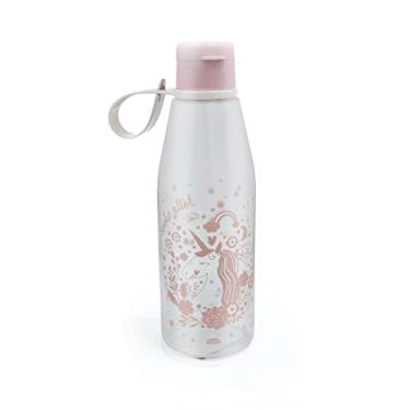 Imagem de Garrafa infantil Unicórnio com tampa abre fácil 530ml Plasutil ref.14506