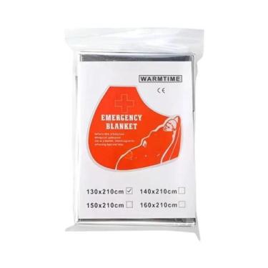 Imagem de Cobertor Térmico Portátil Dupla Face Para Emergências Ao Ar Livre E So