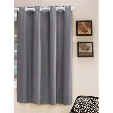 Imagem de Cortina Blackout PVC Lisa 1,40x2,30 Filomena - Cinza