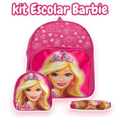 Imagem de Mochila Infantil Feminina Pequena Barbie Creche Lancheira - TOYS 2U