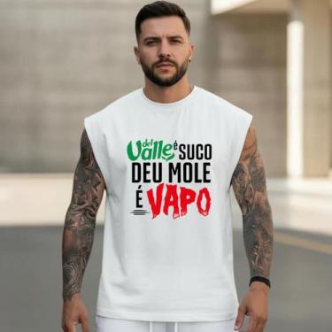 Imagem de Camiseta Cavada Regata Carnaval Masculina Algodão Premium Frases - Ver