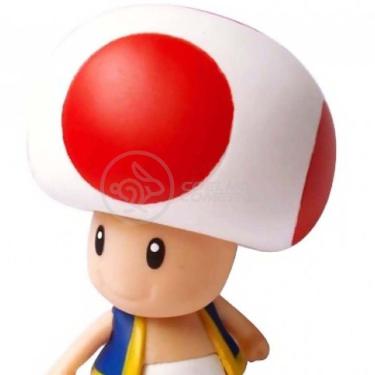 Imagem de Boneco Action Figure Cogumelo Toad Super Size 20Cm Mario