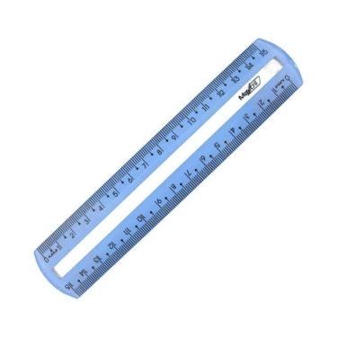 Imagem de Régua 15cm Guia De Leitura Maxcril Azul