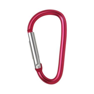 Imagem de Mosquetão De Alumínio Com Argola Em D E Gancho De Engate Rápido, 50/10