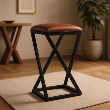 Imagem de Banqueta Banco Banquinho Baixa 50 Cm Cozinha Balcão material sintético