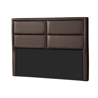 Imagem de Painel De Cama Box Estofada Queen New York Courano Marrom - Probel