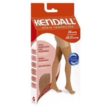 Imagem de Meia 7/8 kendall média compressão sem ponteira, GG, Mel