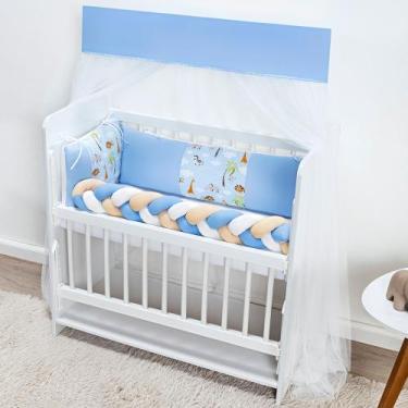 Imagem de Kit Berço Completo Mini Fofuxo Seguro e Confortável para Bebê - Coroa,