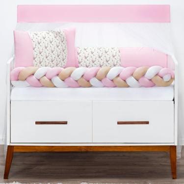 Imagem de Kit Berço Fofuxo 6 Peças Completo para Bebê Aconchegante e Moderno - C