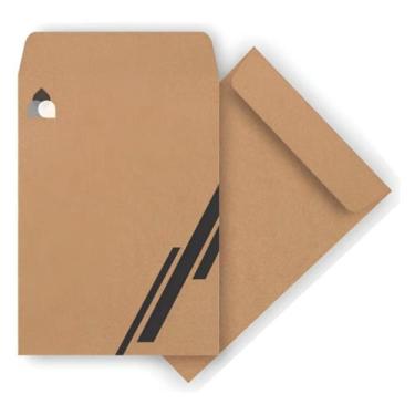 Imagem de Envelope Personalizado Meio Saco Kraft A5- 80g 19x25cm 100u - LRV Pack