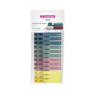 Imagem de Kit 12 Prendedores Para Roupas Pregadores Plástico Sanremo, Oba