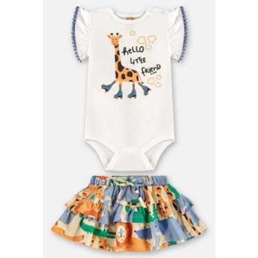 Imagem de Conjunto com Body e Saia para Bebê Up Baby-Feminino