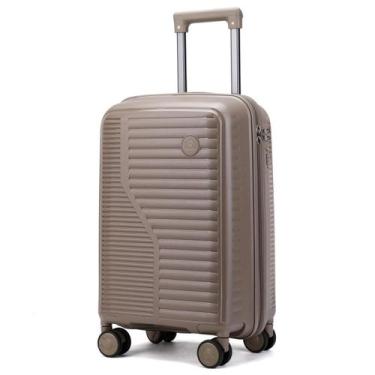 Imagem de Mala De Bordo 10Kg Polipropileno Inquebrável Monaco Marrom