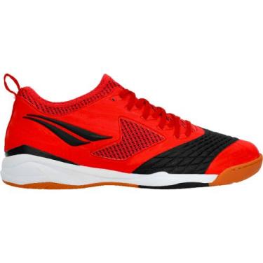 Imagem de Chuteira futsal penalty max 1000 locker ecoknit, Vermelho, Preto, 44