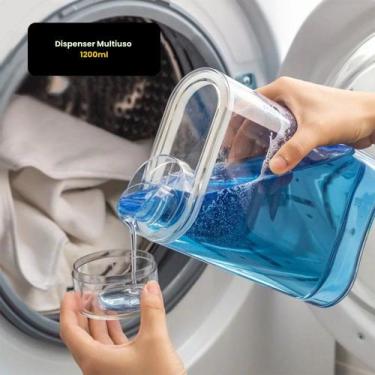 Imagem de Dispenser Multiuso Sabão Líquido para Lavar Roupa 1200ml - TOP RIO