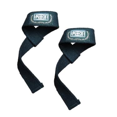 Imagem de Punch Strap Musculação - Preto - Par - 100% Algodão - Tala Lifting, Power Lifiting, Levantamento De Peso - Unissex