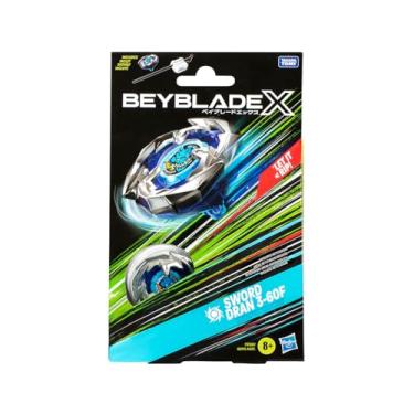 Imagem de Beyblade X, Pião, Sword Dran 3-60F - Conjunto de Brinquedo Tipo Ataque, Giro à Direita, Inclui Lançador - A partir de 8 Anos