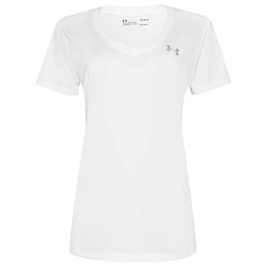 Imagem de Camiseta de Treino Feminina Tech Short Sleeve V Neck Under Armour