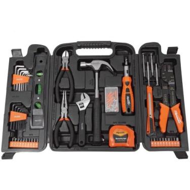 Imagem de Jogo Kit Caixa De Ferramentas 129 Pçs Estojo Plástico Maleta - MTX