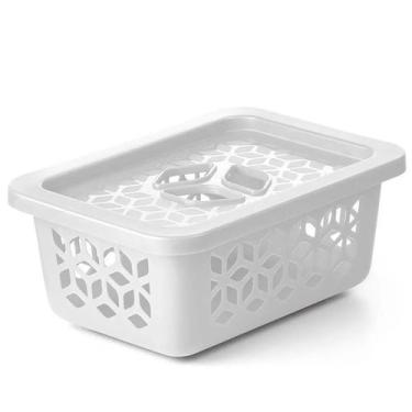 Imagem de Cesto Organizador P Uz C/Tampa Br Uz368-Br - UZ UTILIDADE