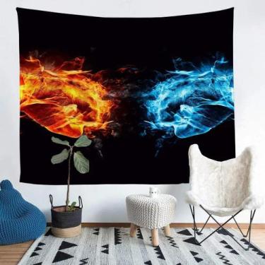 Imagem de Disco de vinil Fire and Ice Music para tapeçaria pendurado na parede 1