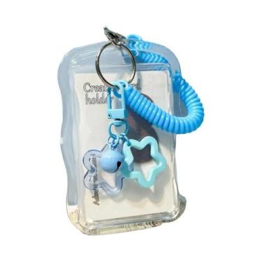 Imagem de Porta-photocards Kpop De Silicone Transparente Macio Com Chaveiro De E