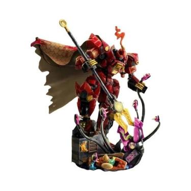 Imagem de Blocos De Montar Flame Knight Mecha 996 Peças, Modelo De Brinquedo Par