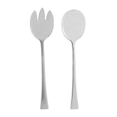 Imagem de Colher e Garfo para Salada Wolff Berna de Aço Inox