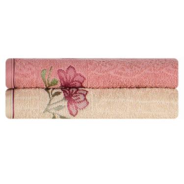 Imagem de Jogo de Toalha de Banho Encanto 100% Algodao Karsten Kit 2 Peças