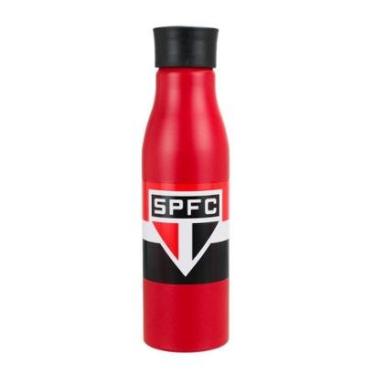 Imagem de Garrafa São Paulo Alumínio 600ml Alça Esporte-Unissex